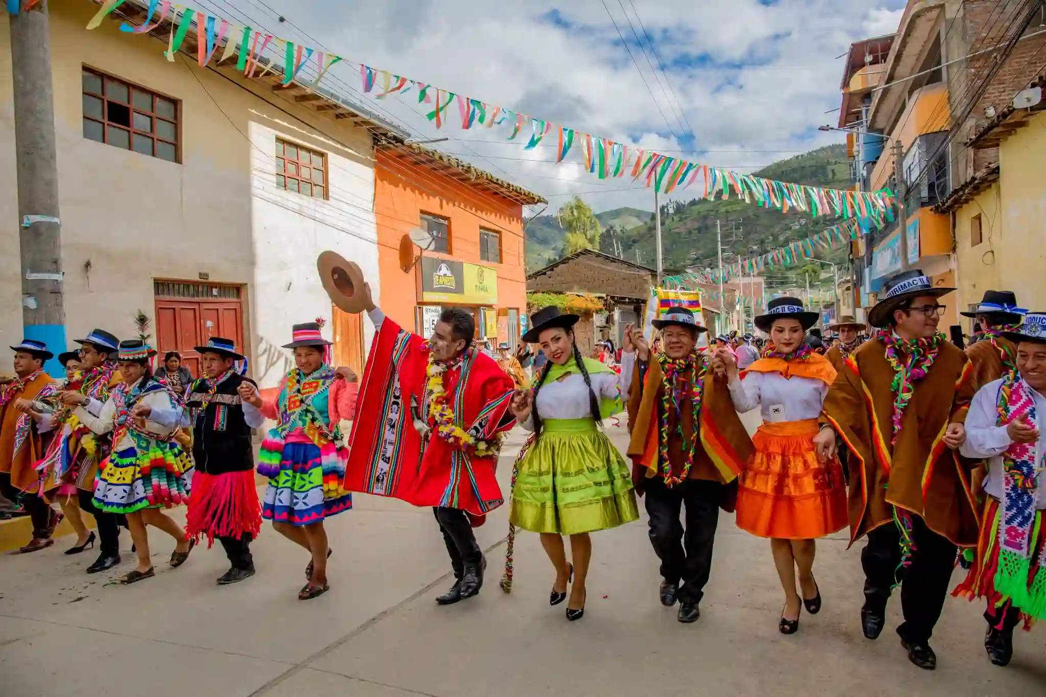The entire celebration during the Yawar Fiesta in Peru